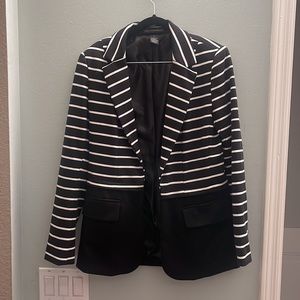 Grace Elements Blazer Black with Black & White stripes.